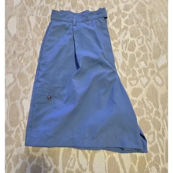 Set Of 2 Charter Club Womens Golf Shorts Size 14 Blue & White Polyester - Picture 11 of 16
